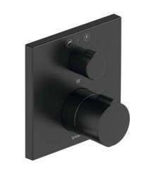 DURAVIT - C.1 Vaňová termostatická batéria pod omietku, pre 2 spotrebiče, matná čierna (C15200013046)