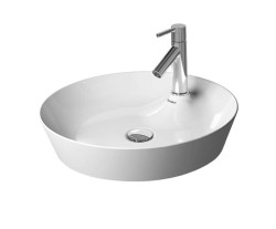 DURAVIT - Cape Cod Umývadlová misa, priemer 48 cm, 1 otvor na batériu, DuraCeram, matná biela (2328483200)