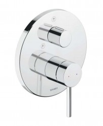 DURAVIT - Circle Batéria pod omietku, na 2 spotrebiče, chróm (CE4210012010)