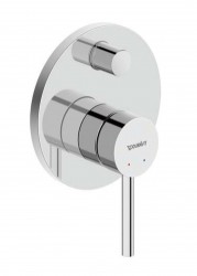 DURAVIT - Circle Batéria pod omietku, na 2 spotrebiče, s telesom, chróm (CE4210008010)