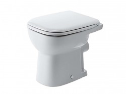 DURAVIT - D-Code Stojace WC, zadný odpad, ploché splachovanie, s HygieneGlaze, alpská biela (21090920002)