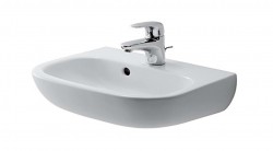 DURAVIT - D-Code Umývadielko, 45x34 cm, s prepadom, s otvorom na batériu, biela (07054500002)