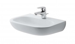 DURAVIT - D-Code Umývadielko 45x36 cm, s 1 otvorom na batériu, alpská biela (07074500002)