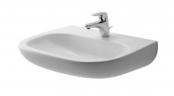 DURAVIT - D-Code Umývadlo Med 60x46 cm, s 1 otvorom na batériu, alpská biela (23116000002)
