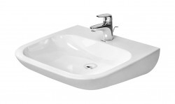 DURAVIT - D-Code Umývadlo Med 60x56 cm, s 1 otvorom na batériu, alpská biela (23136000002)