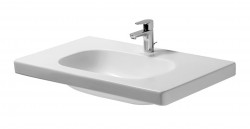 DURAVIT - D-Code Umývadlo Med, 85x48 cm, s 1 otvorom na batériu, alpská biela (03528500002)