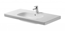 DURAVIT - D-Code Umývadlo nábytkové, 105x48 cm, s prepadom, s otvorom na batériu, biela (03421000002)