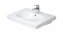 DURAVIT - D-Code Umývadlo nábytkové, 65x49 cm, s prepadom, s otvorom na batériu, biela (03426500002)