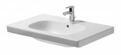 DURAVIT - D-Code Umývadlo nábytkové, 85x48 cm, s prepadom, s otvorom na batériu, biela (03428500002)