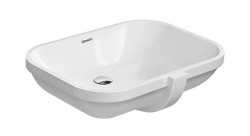 DURAVIT - D-Code Umývadlo zápustné, 56x40 cm, s prepadom, bez otvoru na batériu, biela (0338560000)