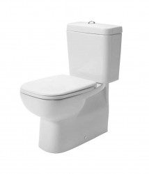 DURAVIT - D-Code WC kombi misa, Vario odpad, s HygieneGlaze, alpská biela (21180920002)