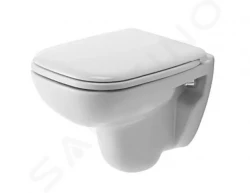 DURAVIT - D-Code Závesné WC Compact, s HygieneGlaze, alpská biela (22110920002)