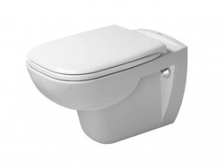 DURAVIT - D-Code Závesné WC, Rimless, biela (25700900002)