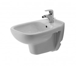 DURAVIT - D-Code Závesný bidet, 355x545 mm, otvor na batériu, biela (22571500002)
