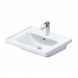 DURAVIT - D-Neo Umývadlo, 60x48 cm, s prepadom, otvor na batériu, biela (2367600000)