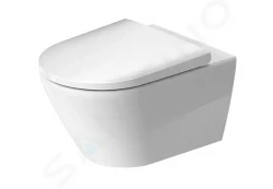 DURAVIT - D-Neo Závesné WC s doskou SoftClose, Rimless, biela (45770900A1)