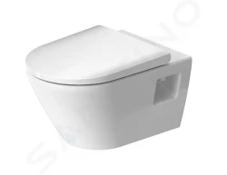 DURAVIT - D-Neo Závesné WC s doskou SoftClose, Rimless, biela (45780900A1)