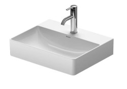 DURAVIT - DuraSquare Umývadlo na dosku, 50x40 cm, 1 otvor na batériu, DuraCeram, biela (2356500071)