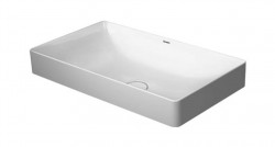 DURAVIT - DuraSquare Umývadlová misa, 60x36 cm, DuraCeram, s WonderGliss, alpská biela (23556000001)