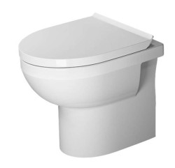 DURAVIT - DuraStyle Basic Stojace WC so sedadlom SoftClose, zadný odpad, Rimless, alpská biela (41840900A1)