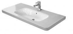 DURAVIT - DuraStyle Umývadlo 100x48 cm, s 1 otvorom na batériu, s WonderGliss, biela (23201000001)