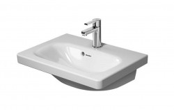 DURAVIT - DuraStyle Umývadlo, 55x40 cm, s prepadom, s otvorom na batériu, biela (2337550000)