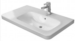 DURAVIT - DuraStyle Umývadlo, 80x48 cm, s prepadom, s otvorom na batériu, WonderGliss, biela (23268000001)