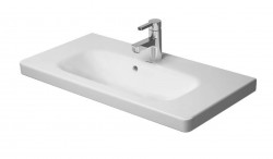 DURAVIT - DuraStyle Umývadlo nábytkové Compact, 79x40 cm, s 1 otvorom na batériu, s WonderGliss, alpská biela (23377800001)