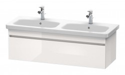 DURAVIT - DuraStyle Umývadlová skrinka 40x123x45 cm, 1 zásuvka, lesklá biela (DS639802222)