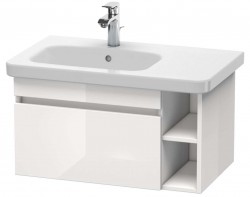 DURAVIT - DuraStyle Umývadlová skrinka 40x73x45 cm, 1 zásuvka, lesklá biela (DS639402222)