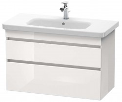 DURAVIT - DuraStyle Umývadlová skrinka 61x93x45 cm, 2 zásuvky, lesklá biela (DS648202222)