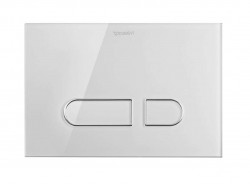 DURAVIT - DuraSystem Ovládanie splachovania, biele sklo (WD5002012000)