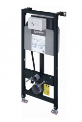 DURAVIT - DuraSystem Predstenová inštalácia na závesné WC, 115 cm, integrované hygienické splachovanie, na SensoWash (WD1013000000)