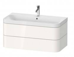 DURAVIT - Happy D.2 Plus Skříňka s umyvadlem 48x98x49 cm, 2 zásuvky, bílá vysoký lesk (HP4348O2222)