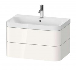 DURAVIT - Happy D.2 Plus Skrinka s umývadlom, 48x78x49 cm, 2 zásuvky, biela vysoký lesk (HP4347O2222)