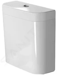 DURAVIT - Happy D.2 Splachovacia nádrž, 390 mm x 160 mm, biela – nádrž, pripojenie dole vľavo, splachovanie 4,5 l, s WonderGliss (09341000851)