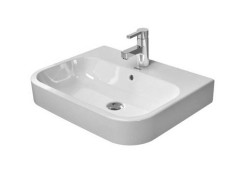 DURAVIT - Happy D.2 Umývadlo 60x46 cm, s prepadom, otvor na batériu, biela (2315600060)