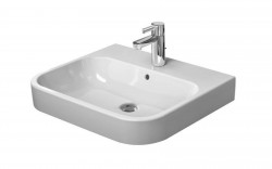 DURAVIT - Happy D.2 Umývadlo, 60x51 cm, s prepadom, s otvorom na batériu, biela (2318600000)