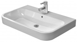 DURAVIT - Happy D.2 Umývadlo, 65x51 cm, s prepadom, s otvorom na batériu, s WonderGliss, biela (23186500001)