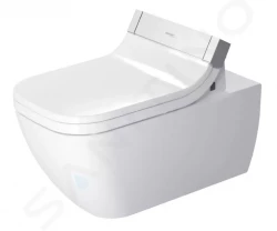 DURAVIT - Happy D.2 Závesné WC na bidetovú dosku SensoWash, Rimless, s WonderGliss, biela (25505900001)