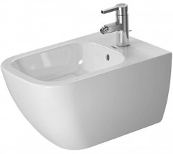 DURAVIT - Happy D.2 Závesný bidet, 365x540 mm, otvor na batériu, biela (2258150000)