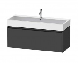 DURAVIT - Ketho.2 Umývadlová skrinka, 44x118x46 cm, 1 zásuvka, grafit mat (K25079049490000)