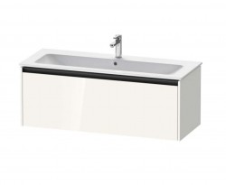 DURAVIT - Ketho.2 Umývadlová skrinka, 44x121x48 cm, 1 zásuvka, lesklá biela (K25065022220000)