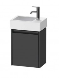 DURAVIT - Ketho.2 Umývadlová skrinka, 44x36x24 cm, 1 dvierka, pánty vpravo, grafit mat (K25071R49490000)