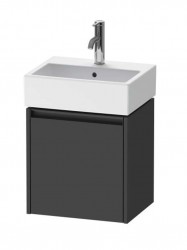 DURAVIT - Ketho.2 Umývadlová skrinka, 44x43x34 cm, 1 dvierka, pánty vpravo, grafit mat (K25070R49490000)