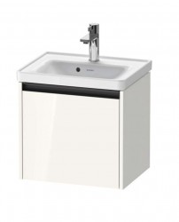DURAVIT - Ketho.2 Umývadlová skrinka, 44x48x38 cm, 1 zásuvka, lesklá biela (K25080022220000)