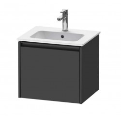 DURAVIT - Ketho.2 Umývadlová skrinka, 44x51x42 cm, 1 zásuvka, grafit mat (K25061049490000)