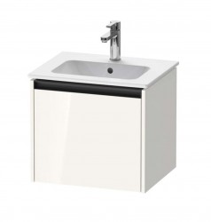 DURAVIT - Ketho.2 Umývadlová skrinka, 44x51x42 cm, 1 zásuvka, lesklá biela (K25061022220000)
