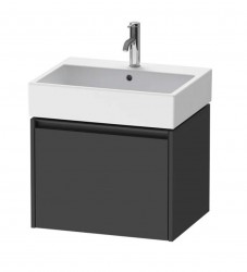DURAVIT - Ketho.2 Umývadlová skrinka, 44x58x46 cm, 1 zásuvka, grafit mat (K25075049490000)