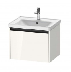 DURAVIT - Ketho.2 Umývadlová skrinka, 44x58x46 cm, 1 zásuvka, lesklá biela (K25081022220000)